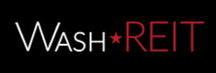 On-image text: Wash Reit. Image: The logo is in a rectangle with the words 'Wash' and 'Reit' in two different colors with a star in the middle that is the same color as 'Reit.'